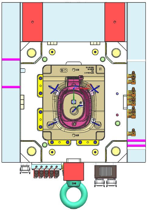 汽車(chē)模具設(shè)計(jì)案例---油箱蓋板&充電門(mén)蓋